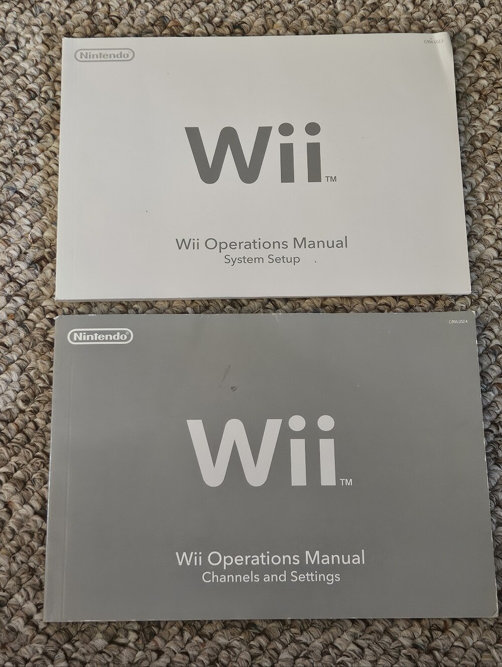 Nintendo Wii Operations Manual System Setup and Channels And Settings